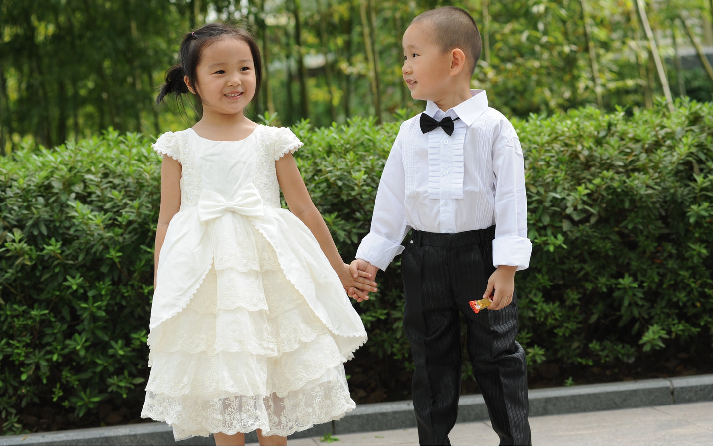 Boys' Long Sleeved Tuxedo Shirt with Pocket 27232 Pure Angel